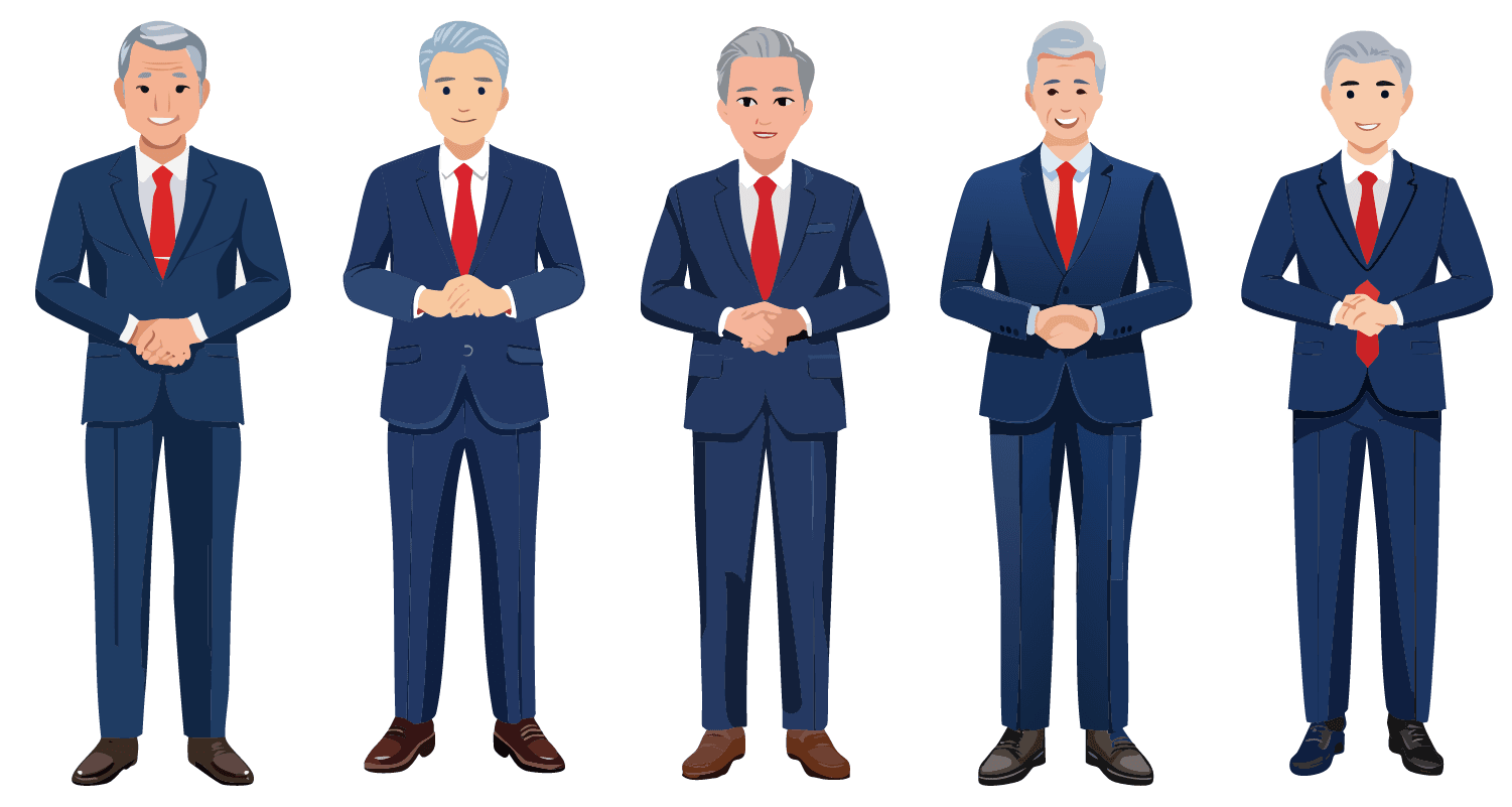 フリーイラスト　手を前にお礼