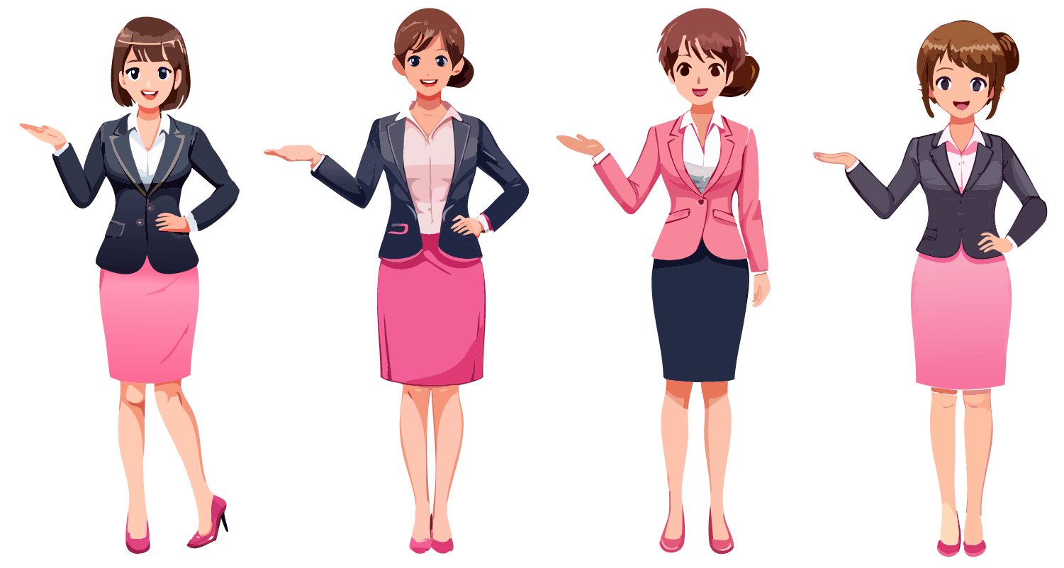 フリーイラスト　手を横にお迎え