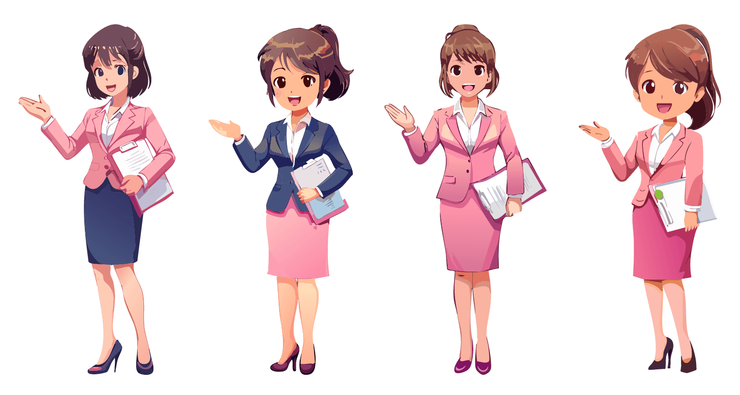 フリーイラスト　手を横にお迎え