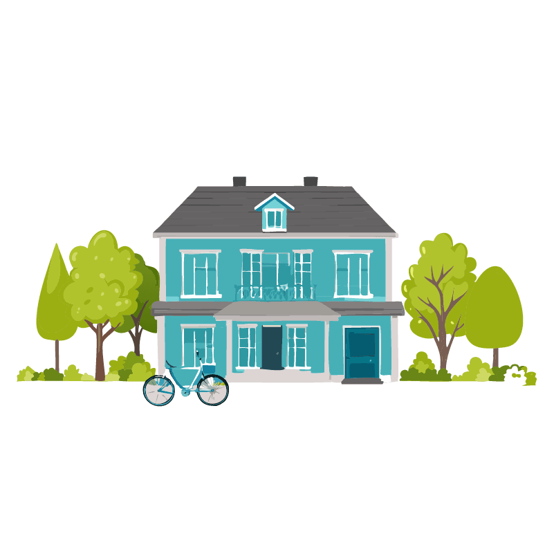 フリーイラスト　戸建て