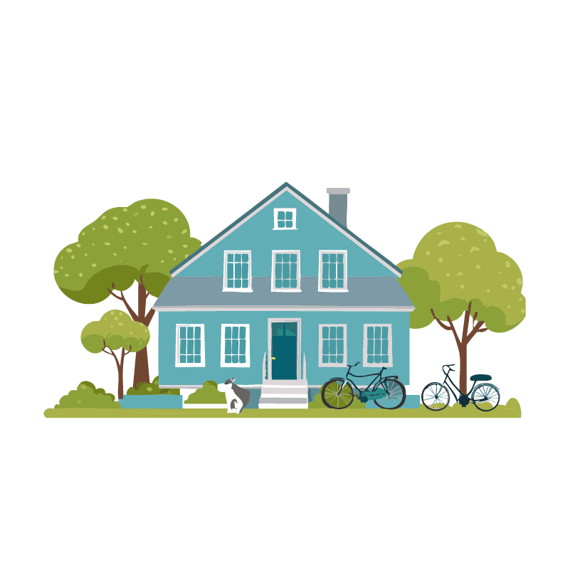 フリーイラスト　戸建て