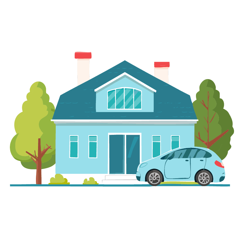 フリーイラスト　戸建て