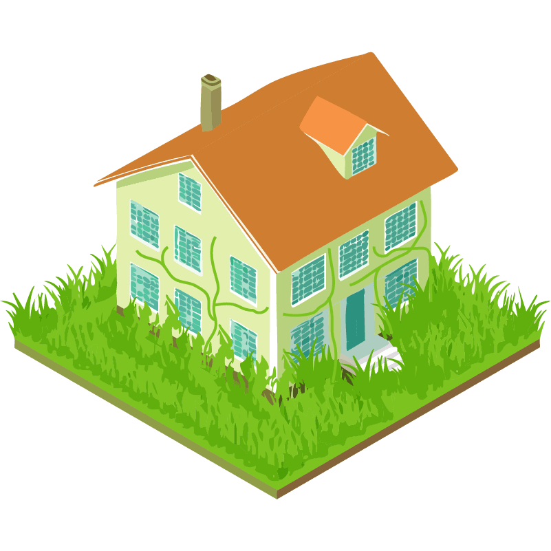 フリーイラスト　戸建て