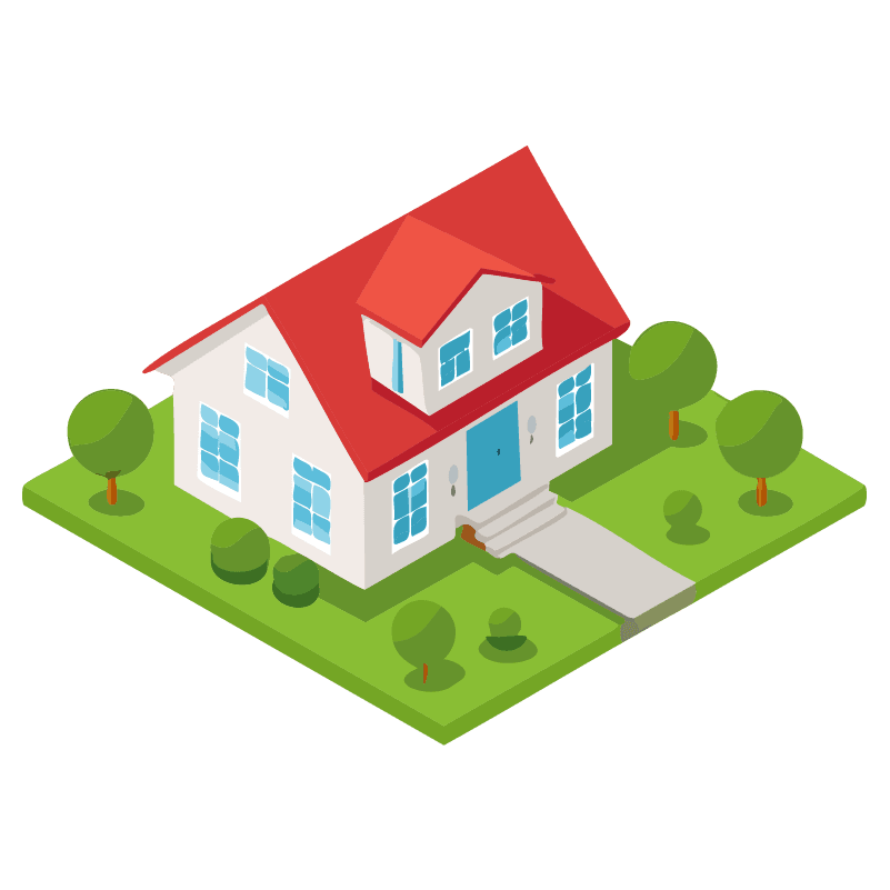 フリーイラスト　戸建て