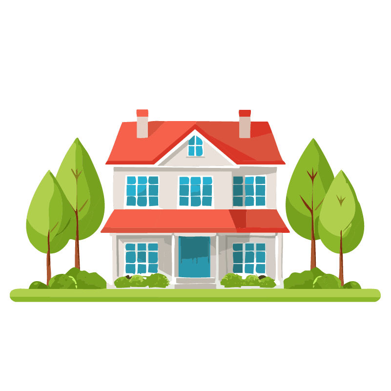 フリーイラスト　戸建て