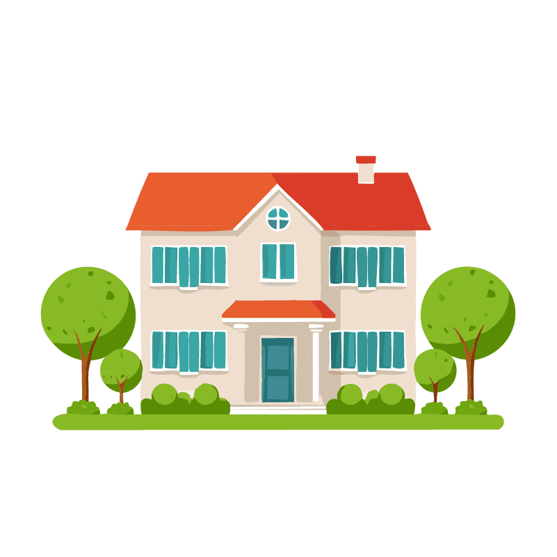 フリーイラスト　戸建て