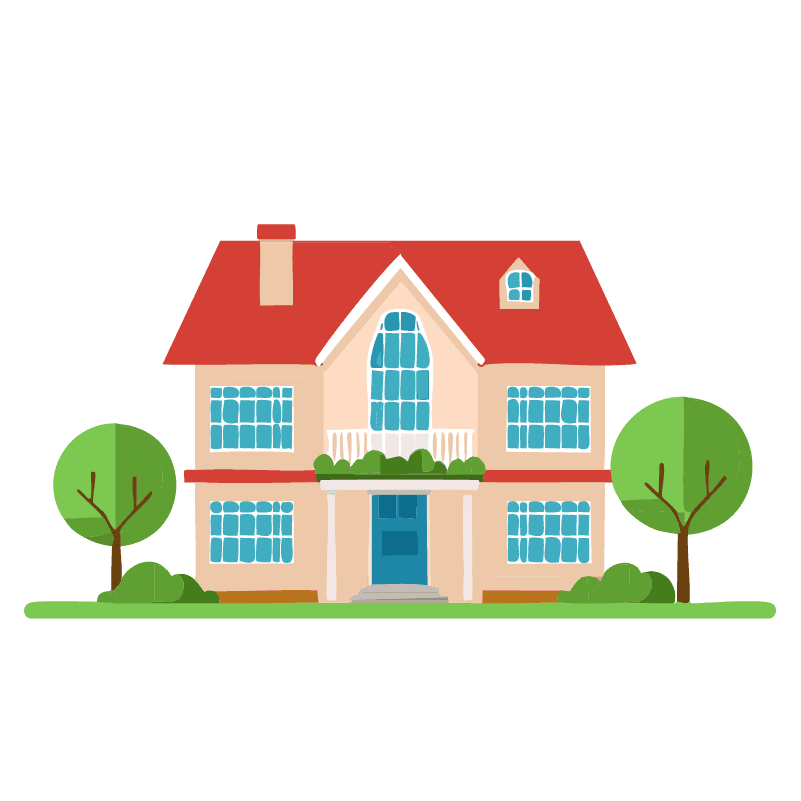 フリーイラスト　戸建て