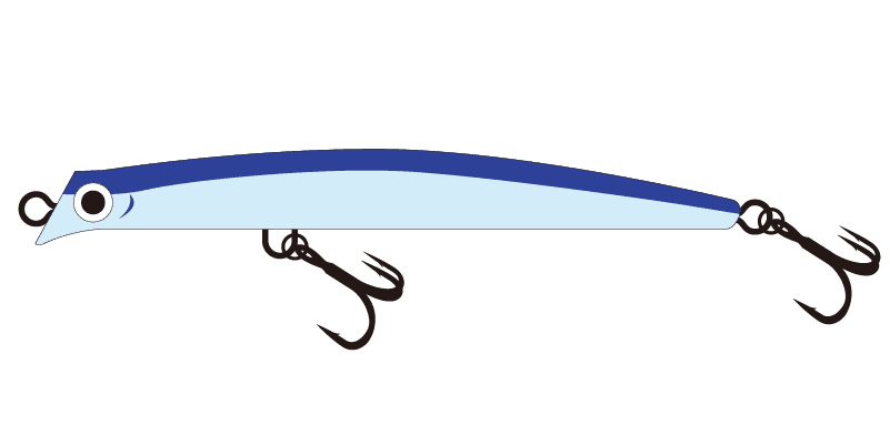 ルアー　リップレスミノー