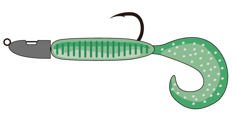 ジグヘッド＋グラブ