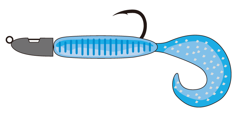 ジグヘッド＋グラブ