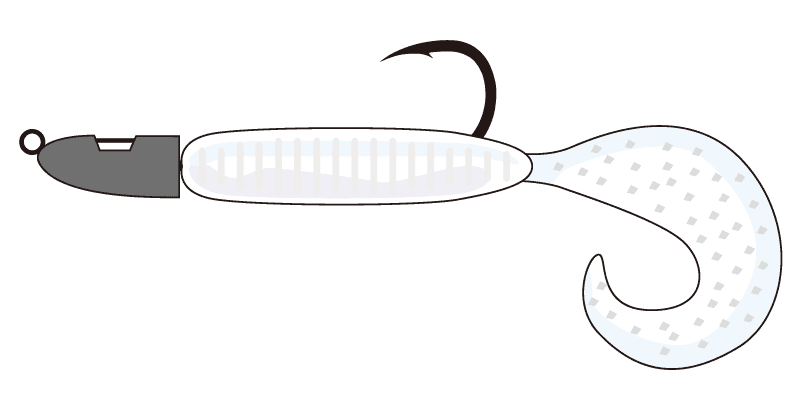 ジグヘッド＋グラブ